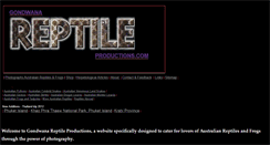 Desktop Screenshot of gondwanareptileproductions.com